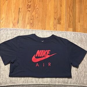 Nike Air Men’s Tee T Shirt XXL Navy Blue Red
